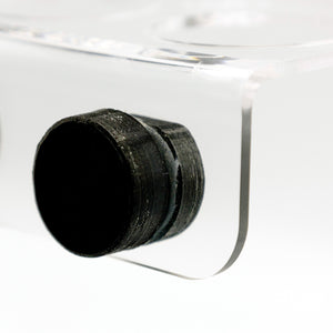 Pangea Acrylic Magnetic Ledge Small - magnet close up details.