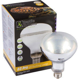 Reptile Systems D3 UV Basking Lamp 125w with package