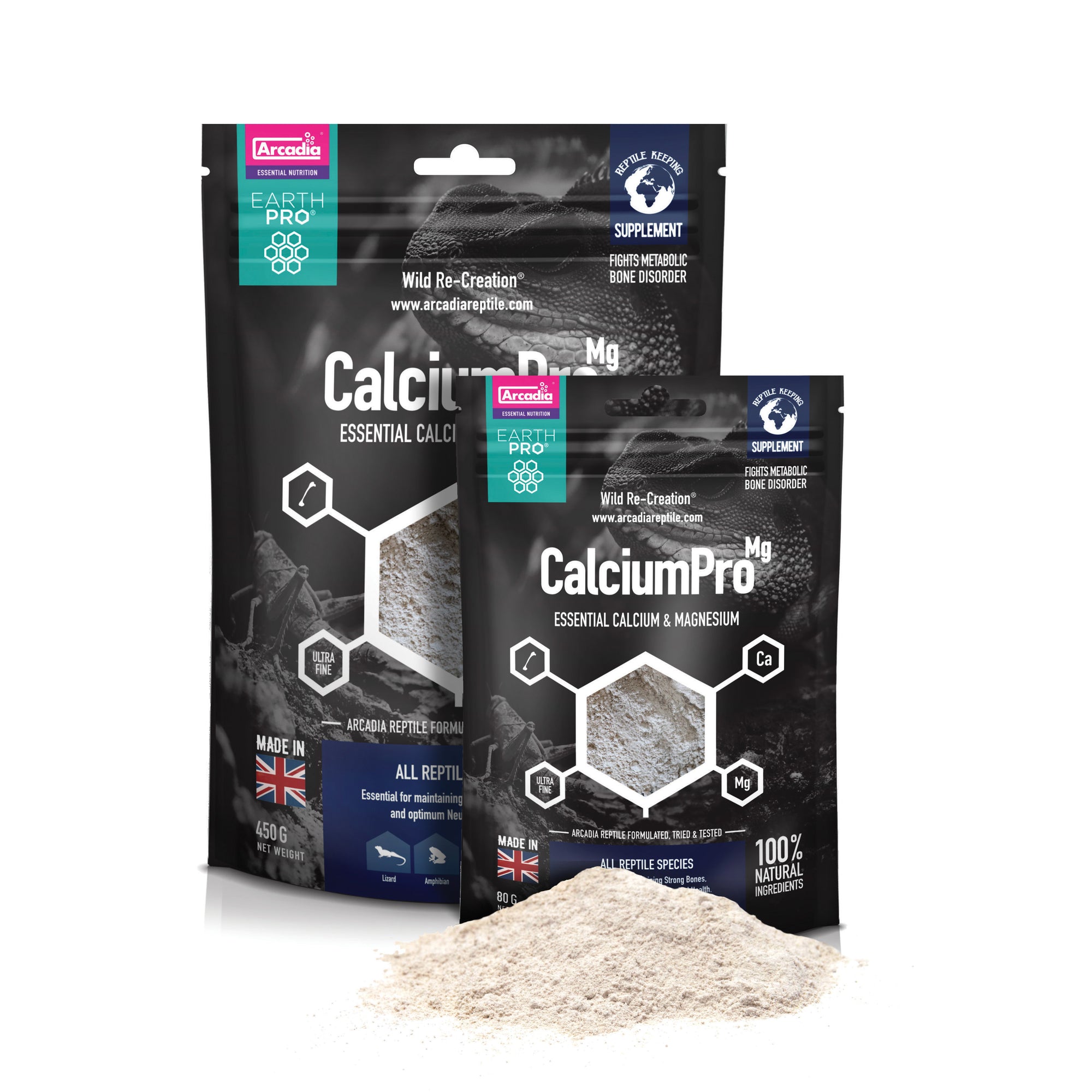 Arcadia EarthPro Mg bags and powder