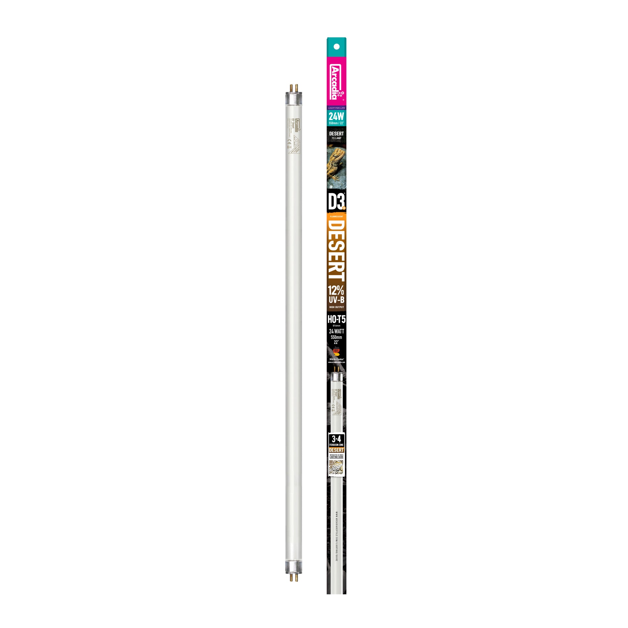 Arcadia 12% UVB T5 HO 22" 24W