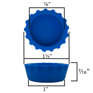 Pangea Silicone Bottle Cap Gecko Feeding Dish Dimensions